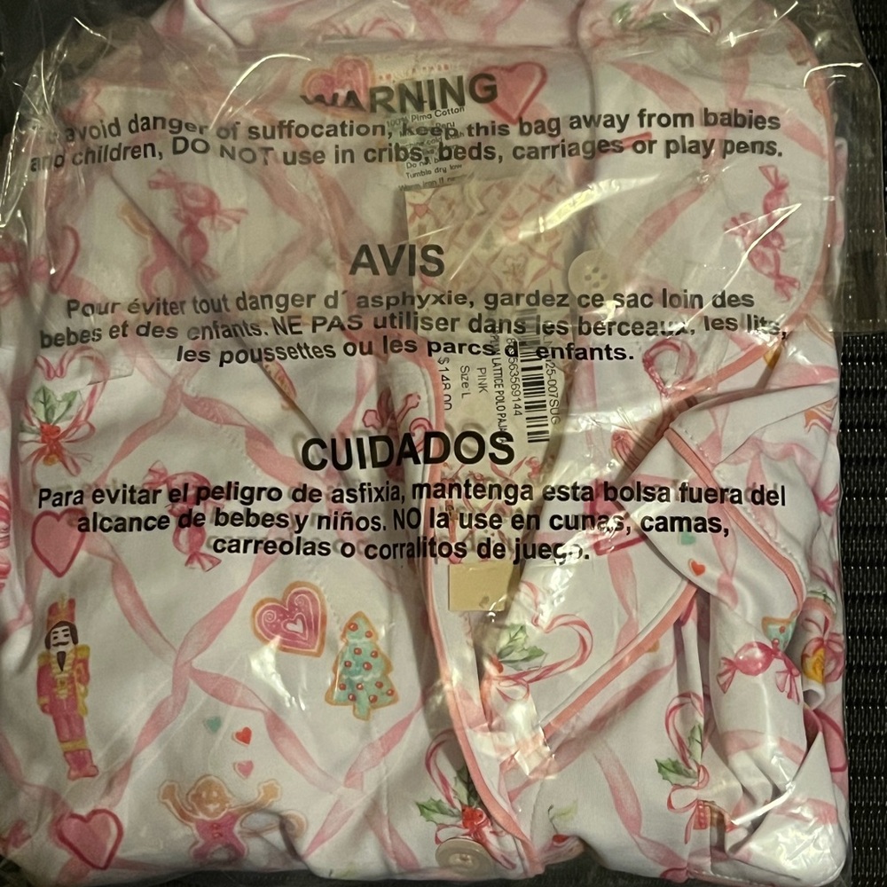 Roller Rabbit X LoveShackFancy Limited Edition Sugarplum Pink Polo Pajamas - Picture 2 of 2